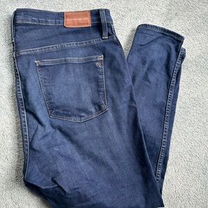 Madewell 10’ high rise skinny jeans Hayes wash 33 petite
